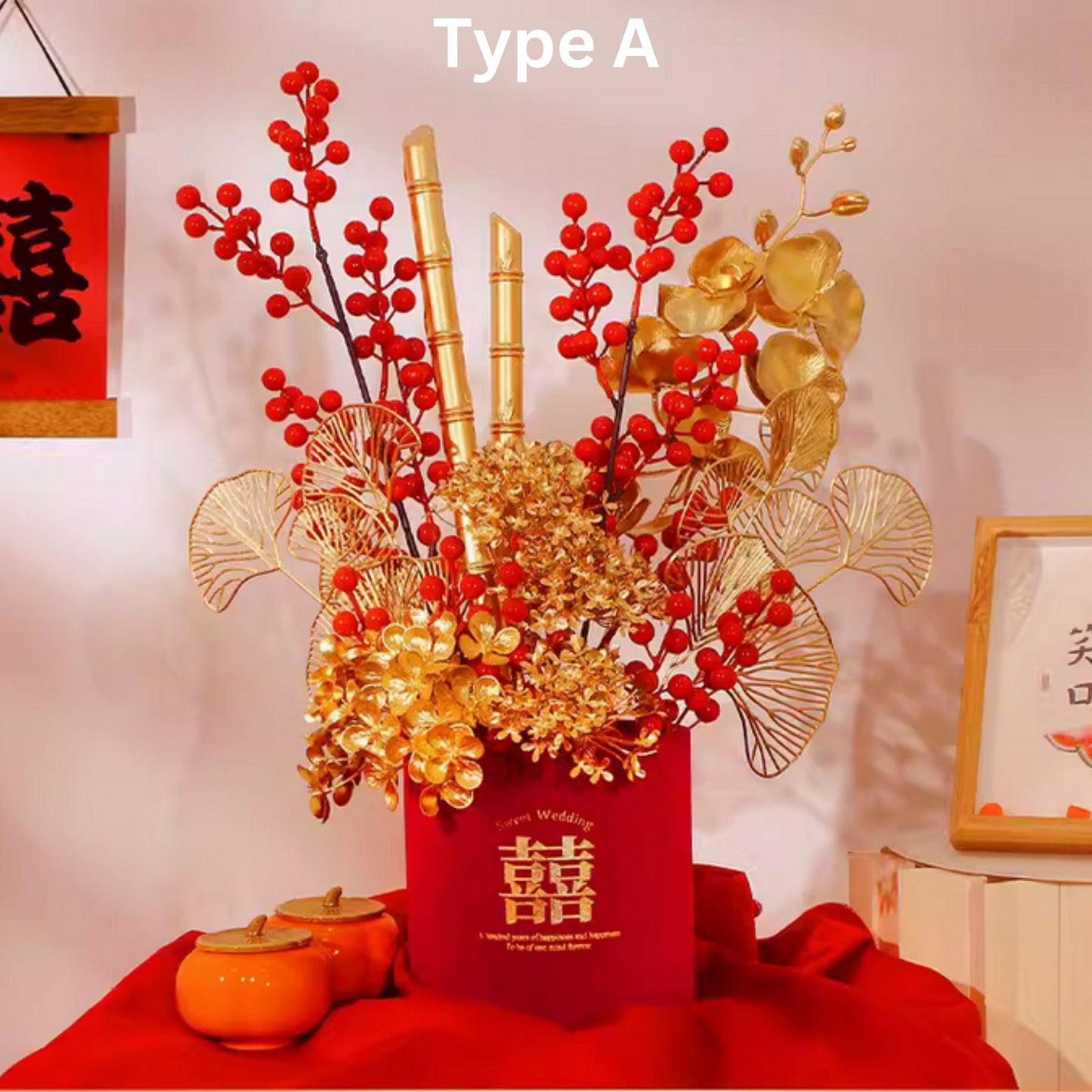 Everbliss Bucket Engagement Flower Decoration 囍