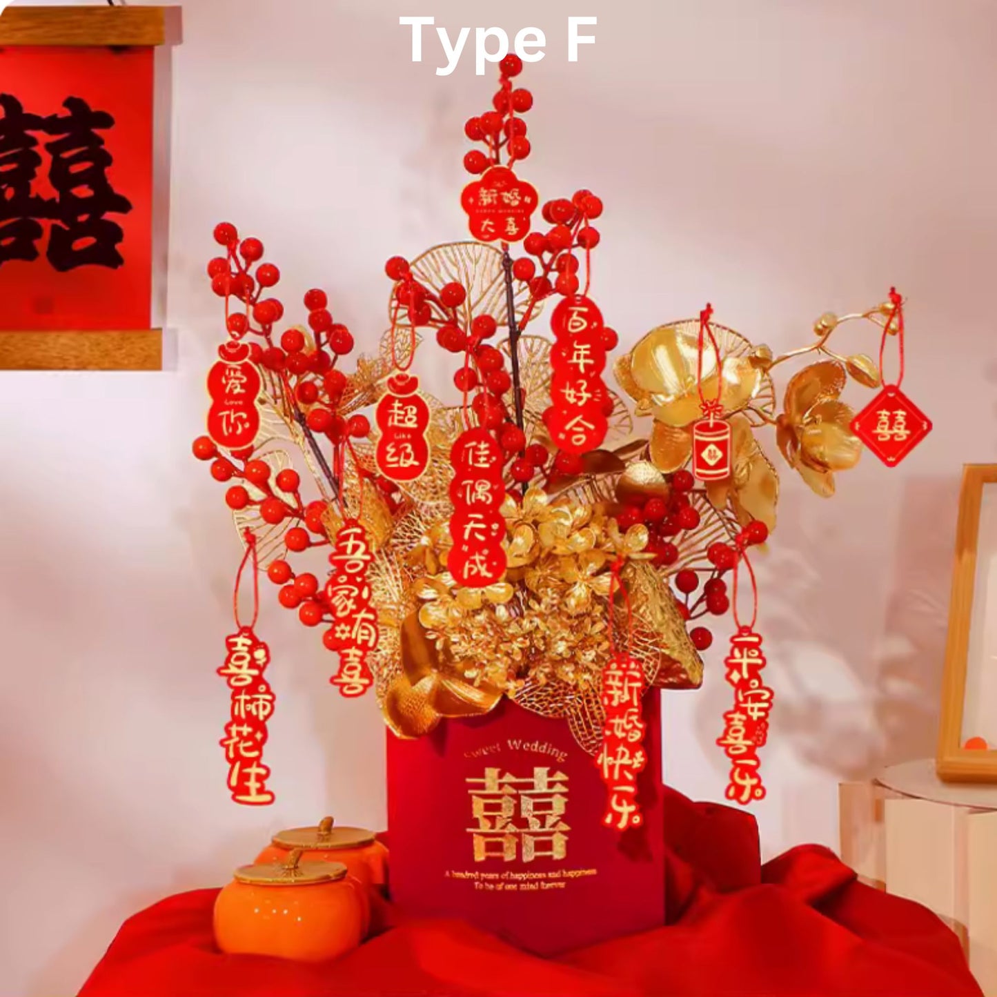 Everbliss Bucket Engagement Flower Decoration 囍