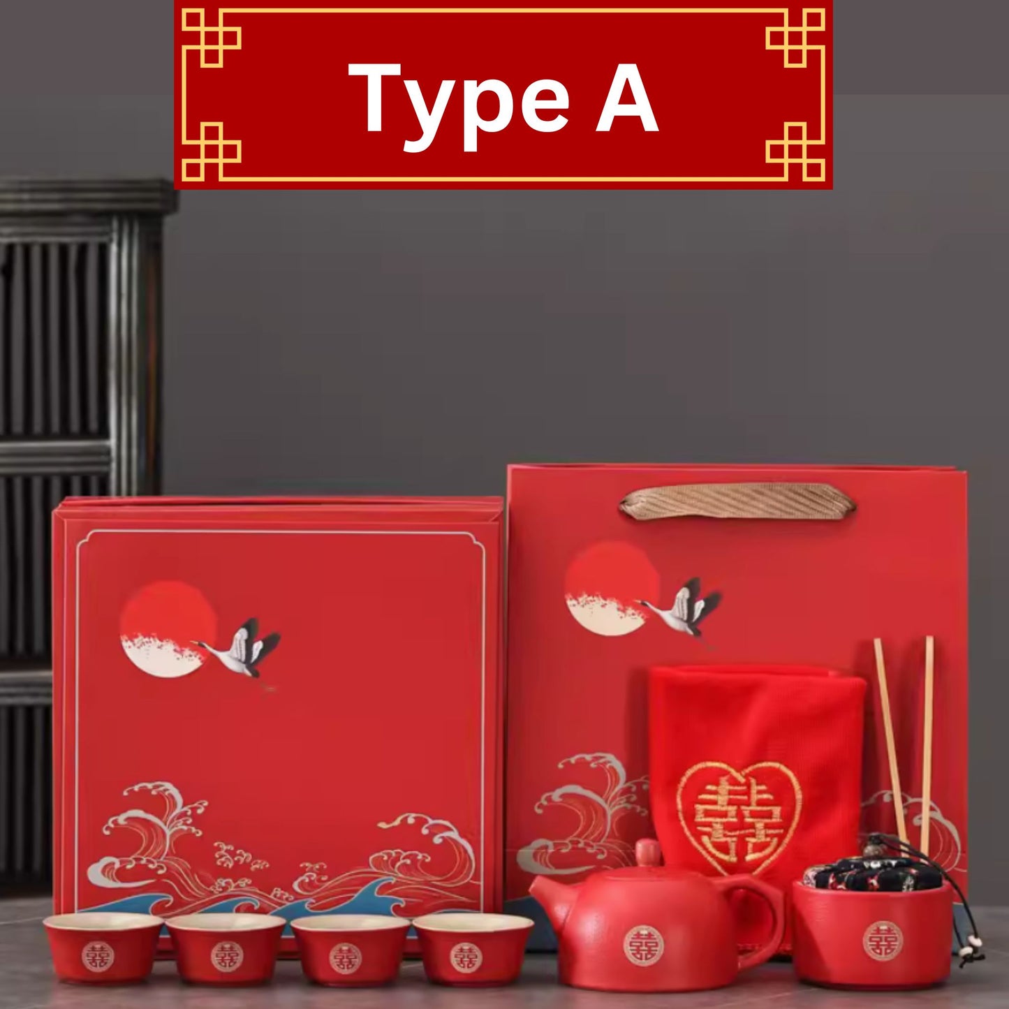 Ultimate Double Happiness Tea Ceremony Set