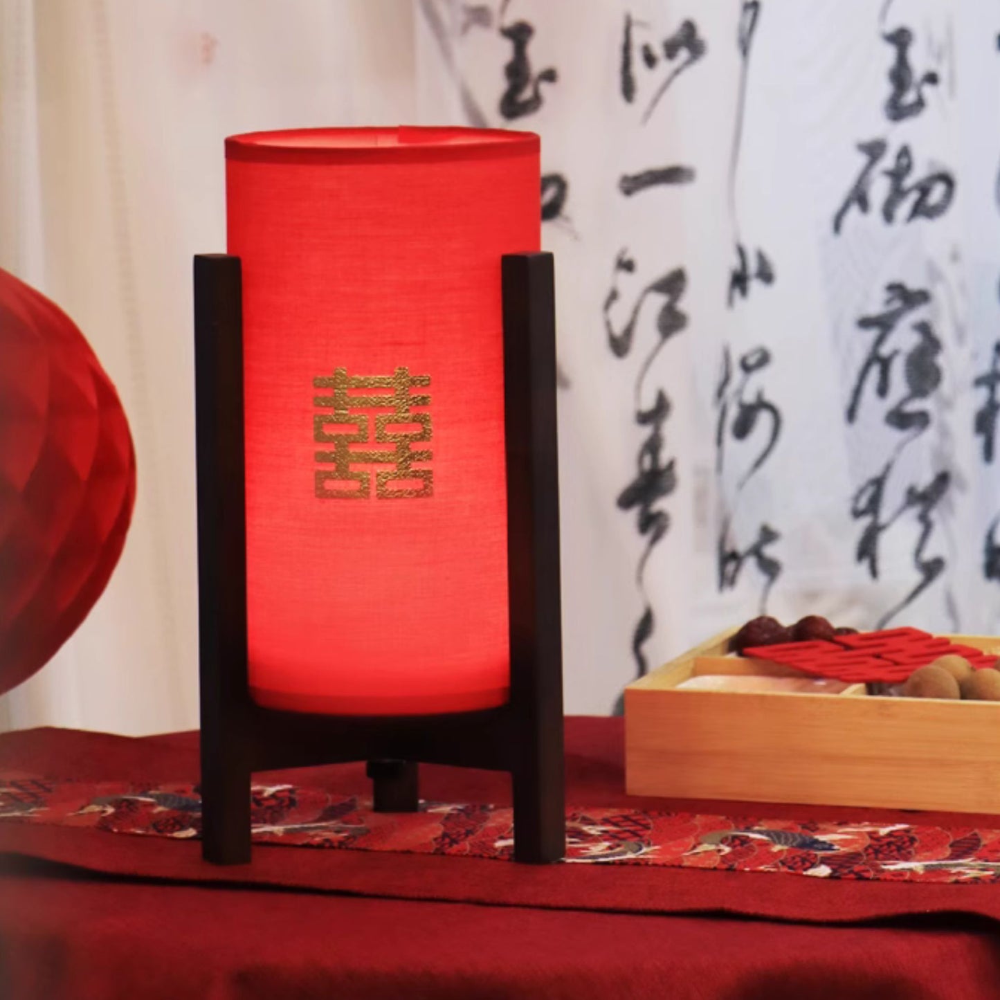 Retro Cylinder Red Wedding Eternal Lamp 长明灯