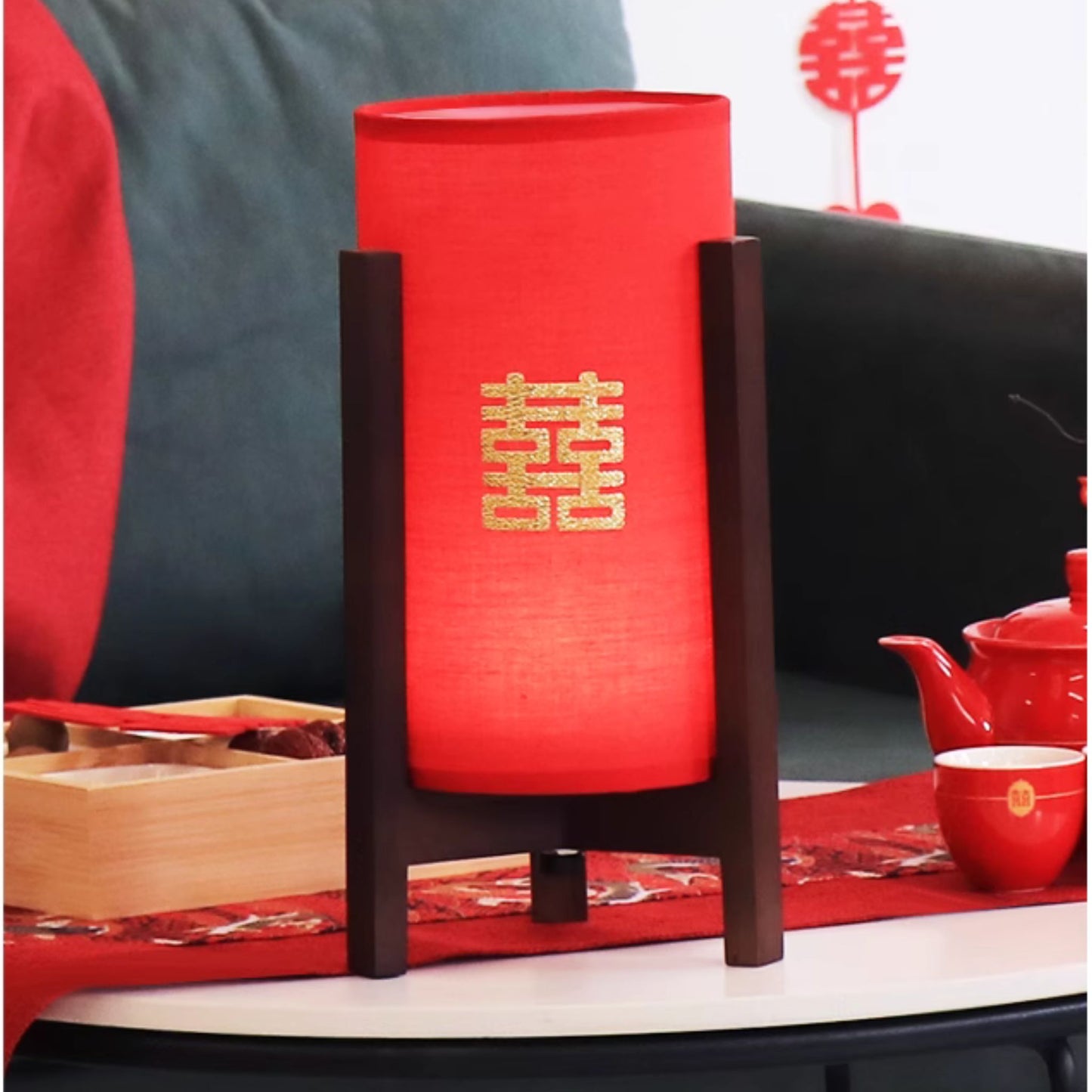 Retro Cylinder Red Wedding Eternal Lamp 长明灯