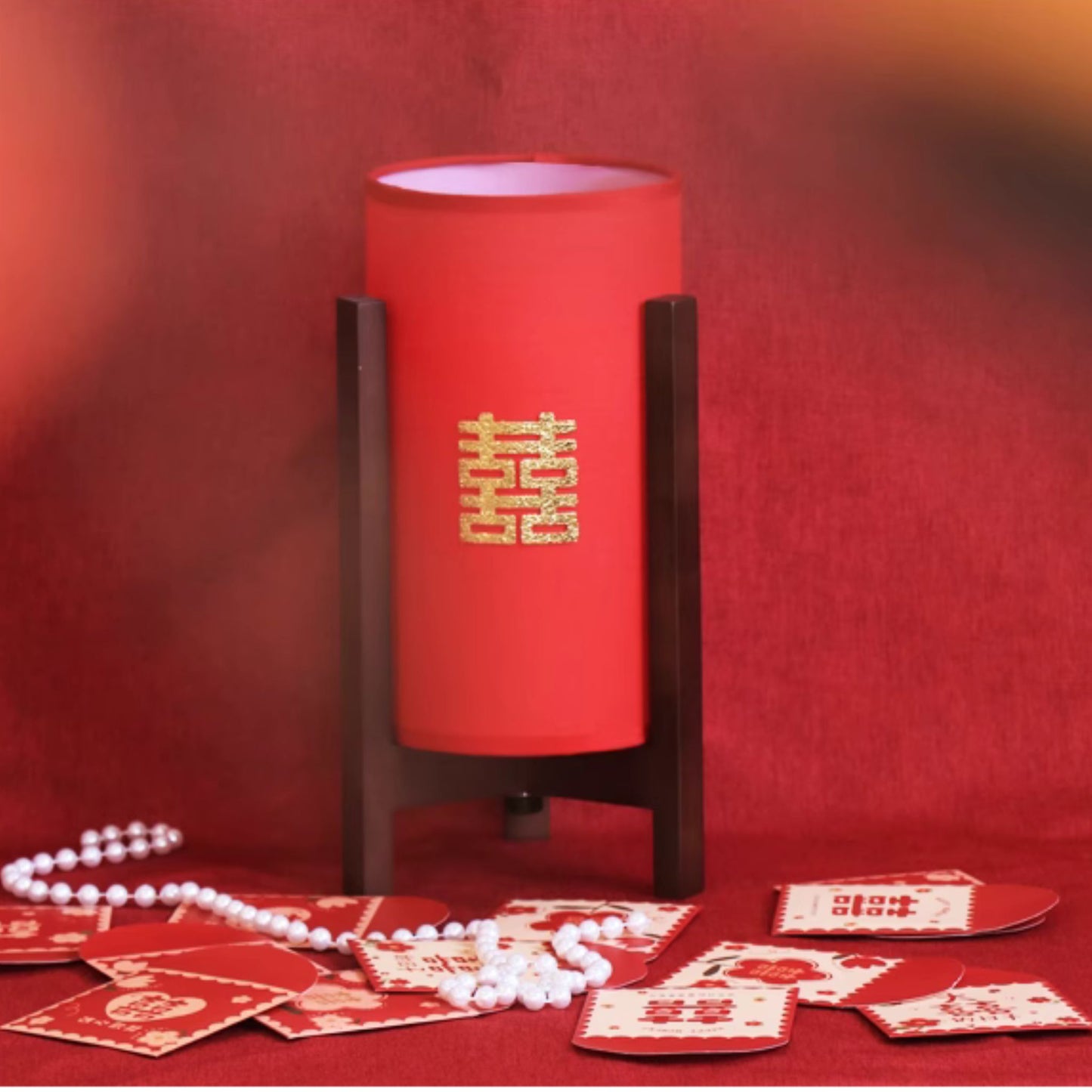 Retro Cylinder Red Wedding Eternal Lamp 长明灯