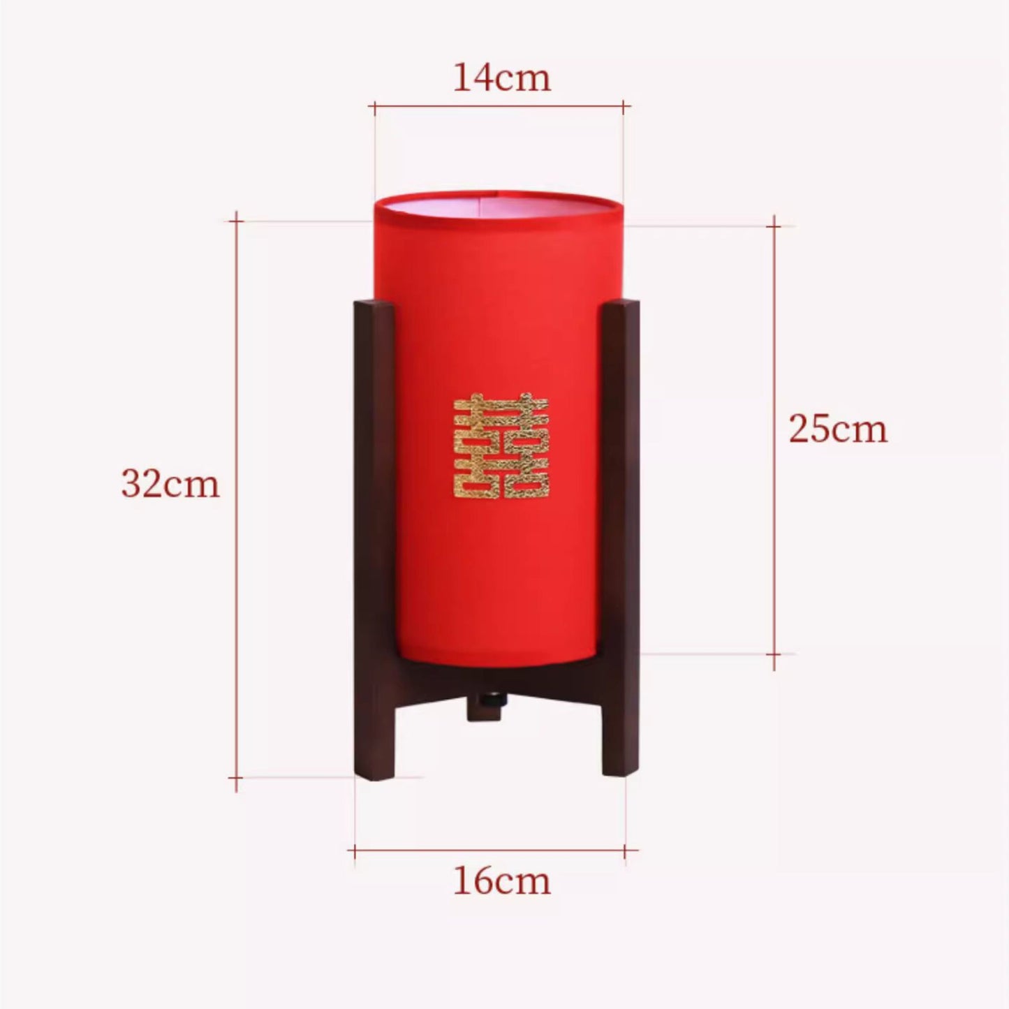 Retro Cylinder Red Wedding Eternal Lamp 长明灯