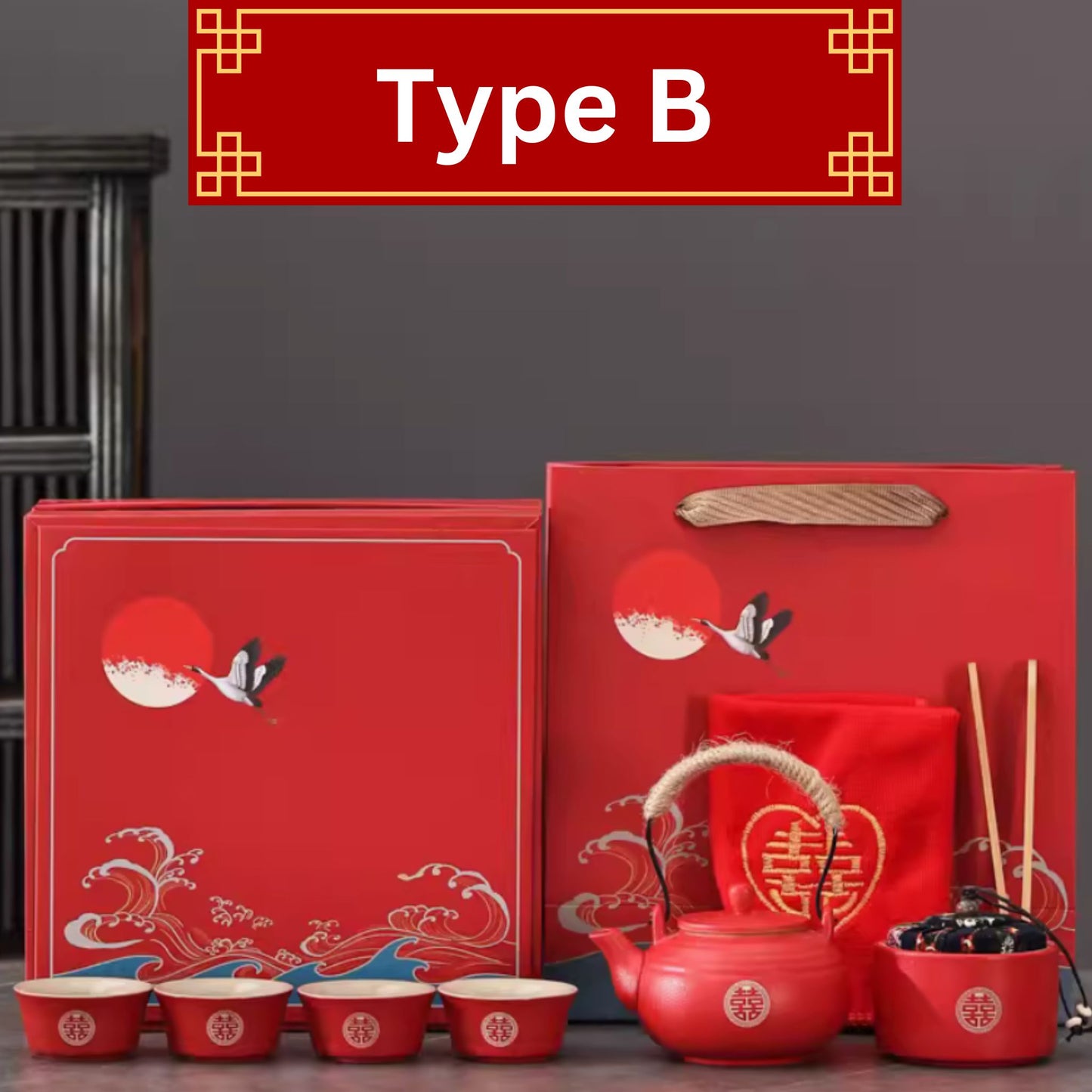 Ultimate Double Happiness Tea Ceremony Set