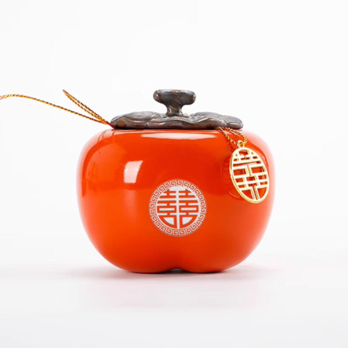 Persimmon Orange Wedding Tea Ceremony Set 柿柿如意