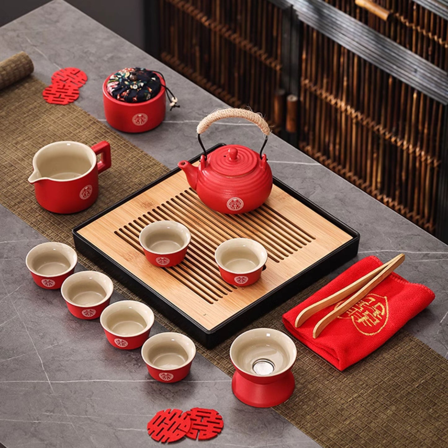 Ultimate Double Happiness Tea Ceremony Set