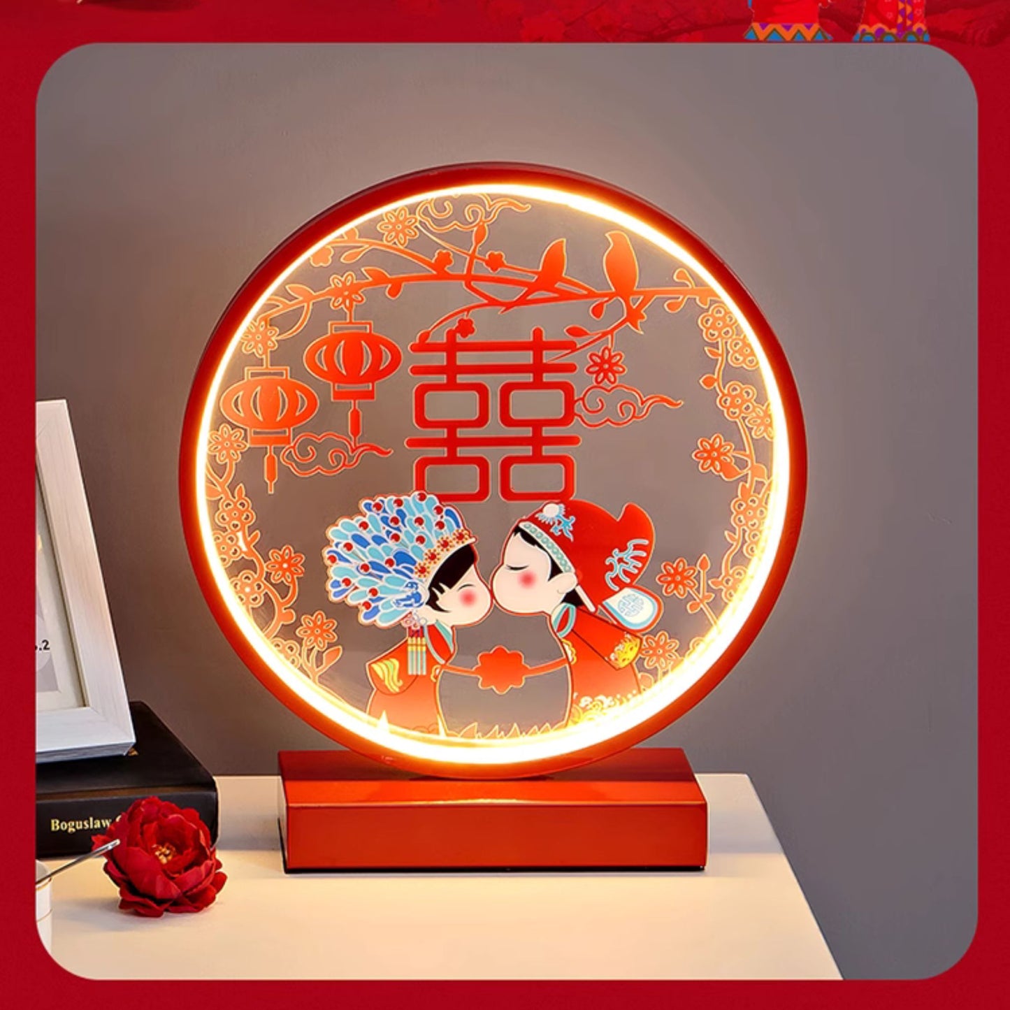 LED Kissing Couple Everlasting Love Table Lamp