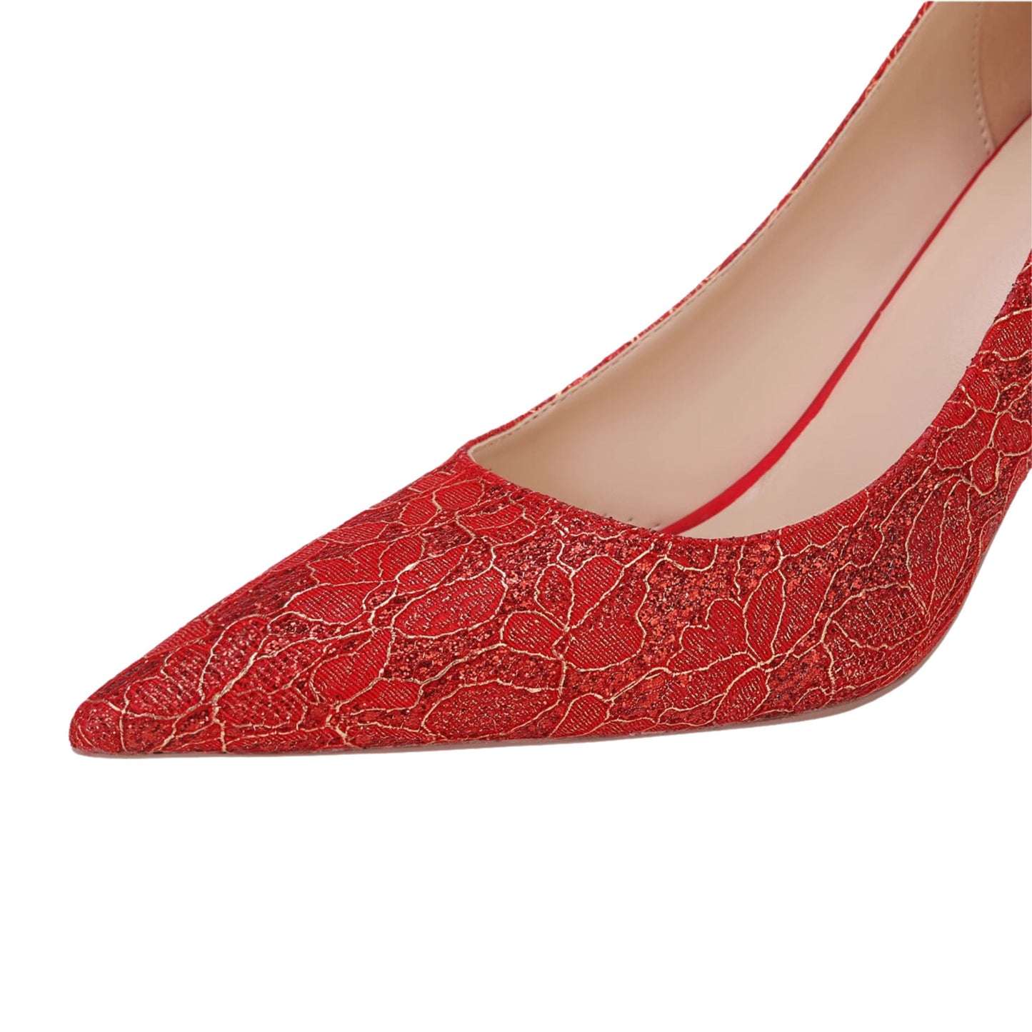 Rouge Red Wedding Heel Shoes