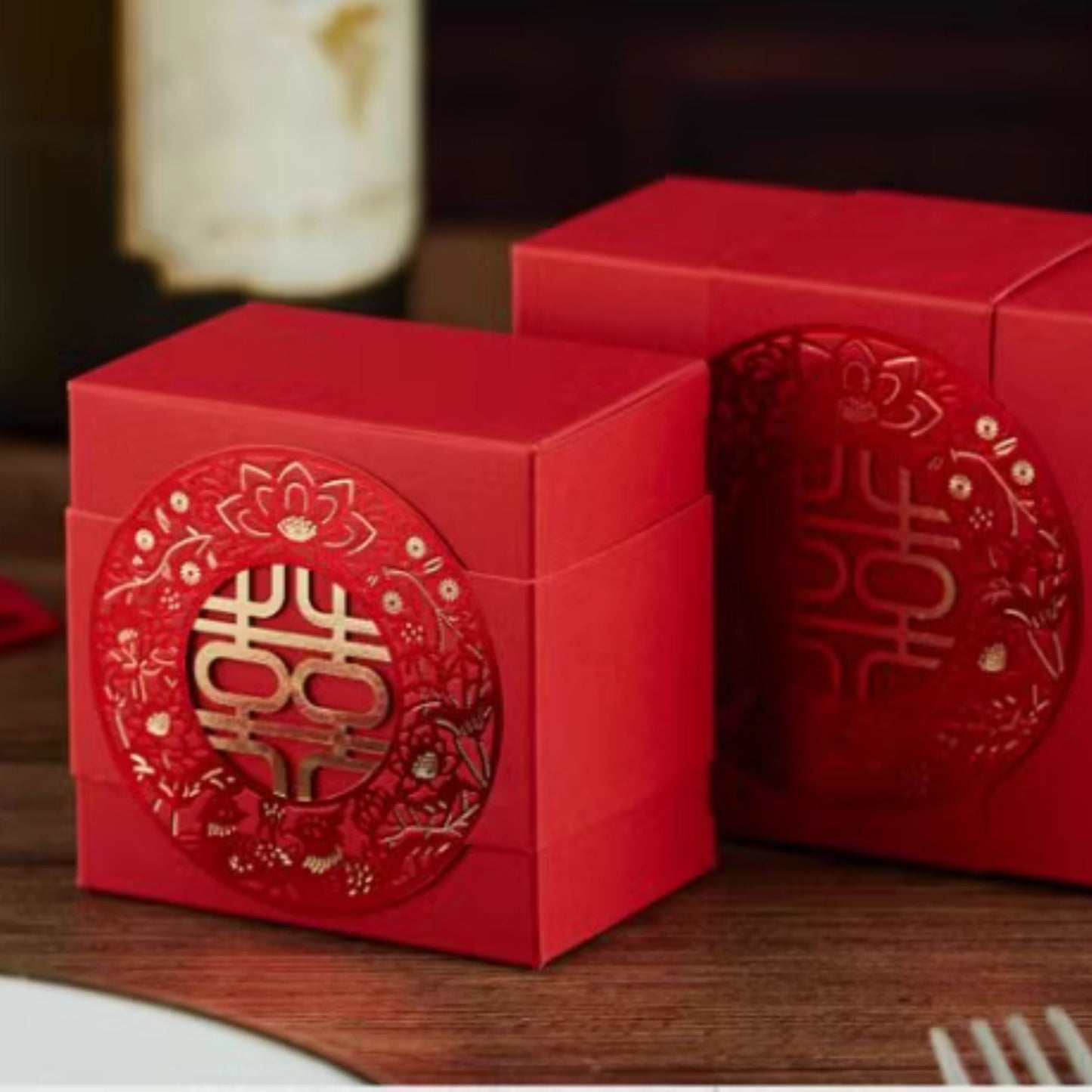 Wedding Favour Engraved 囍 Gift Box