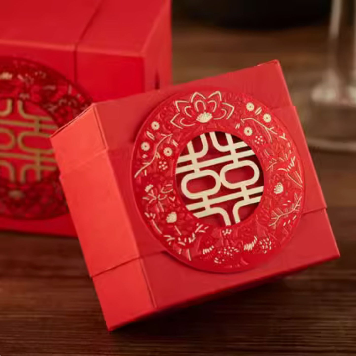 Wedding Favour Engraved 囍 Gift Box