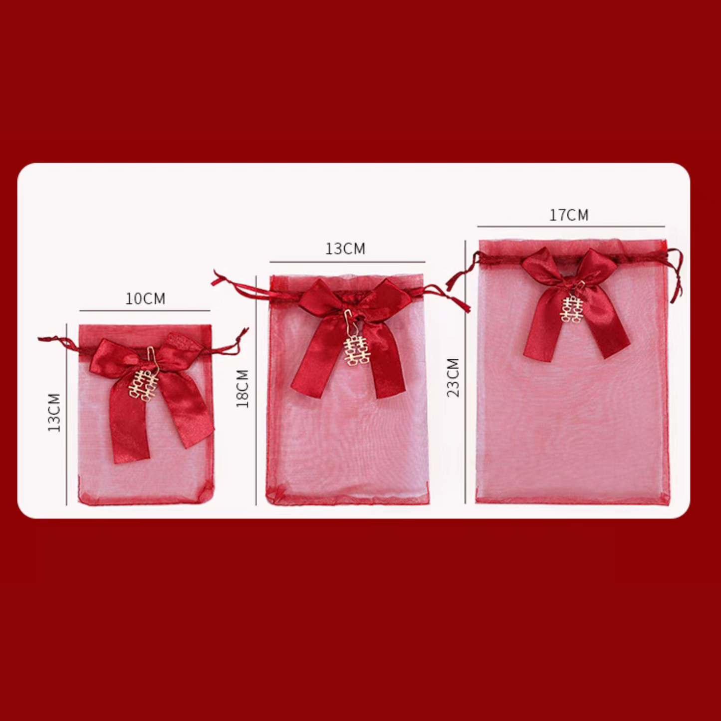 Silk Gauze Wedding Favours Bag (50pcs)